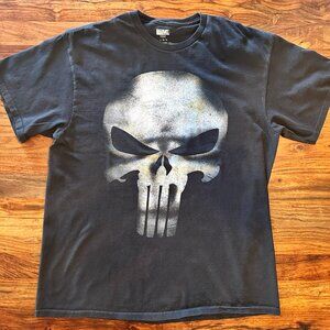 Vintage Marvel Punisher Distressed T-Shirt, Men Size L